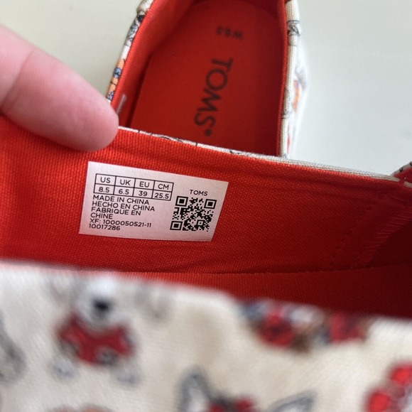Toms Women Alpargatas Cupsole Canvas OrthoLite Natural Tropical Dog Print‎ 8.5 - Picture 6 of 16